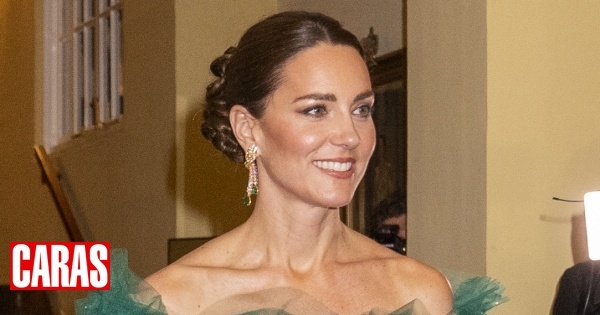 Kate glänzt bei einer Dinnerparty in Jamaika und zeigt Schmuck von Elizabeth II