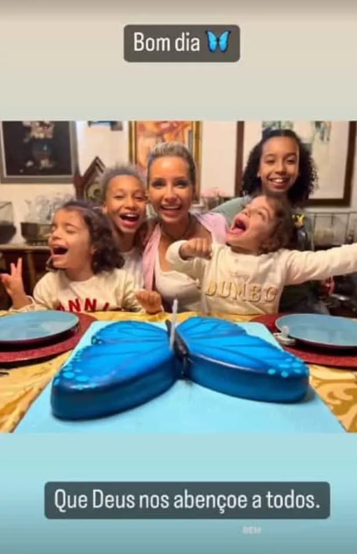 Caras | Luciana Abreu celebra 37.º aniversário com as filhas e bolo especial
