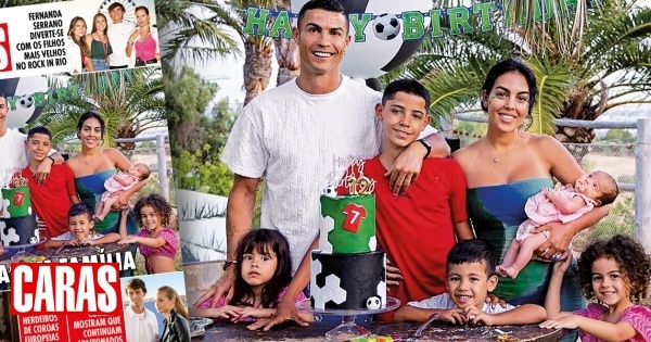 Na CARAS desta semana, as férias em família de Cristiano Ronaldo e Georgina Rodríguez