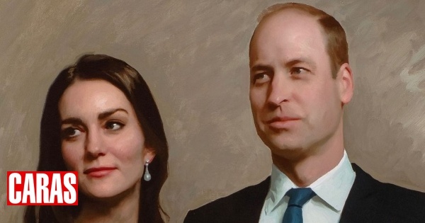 Revelada a primeira pintura do príncipe William e de Kate juntos