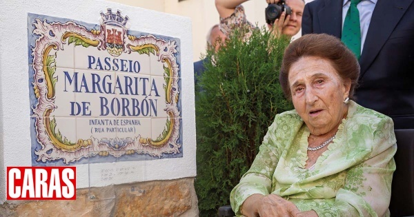 Infanta Margarita de Borbón regressa a Portugal e é homenageada no Estoril