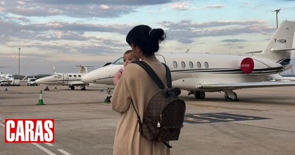 Georgina Rodriguez partilha fotografia com a filha mais nova, Bella Esmeralda, antes de viagem em jato privado