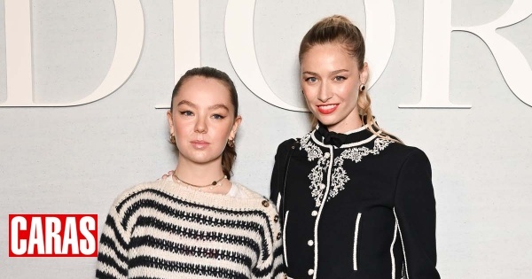 Beatrice Borromeo and Alexandra from Hannover together at the Dior show in Paris