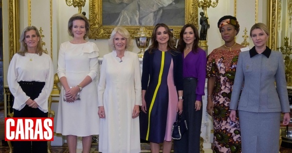 Camilla recebe figuras da realeza no Palácio de Buckingham e preside a cimeira dedicada ao fim da violência contra as mulheres