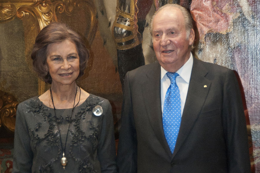 Os reis eméritos Juan Carlos e Sofía