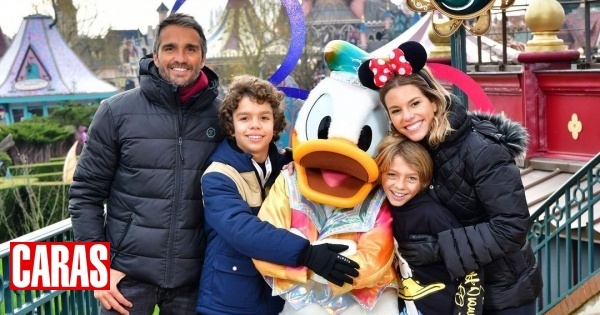 Pimpinha Jardim diverte-se com a família na Disneyland Paris