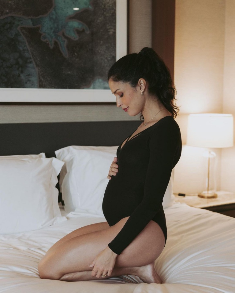 A foto das 26 semanas de gravidez de Sara Salgado 