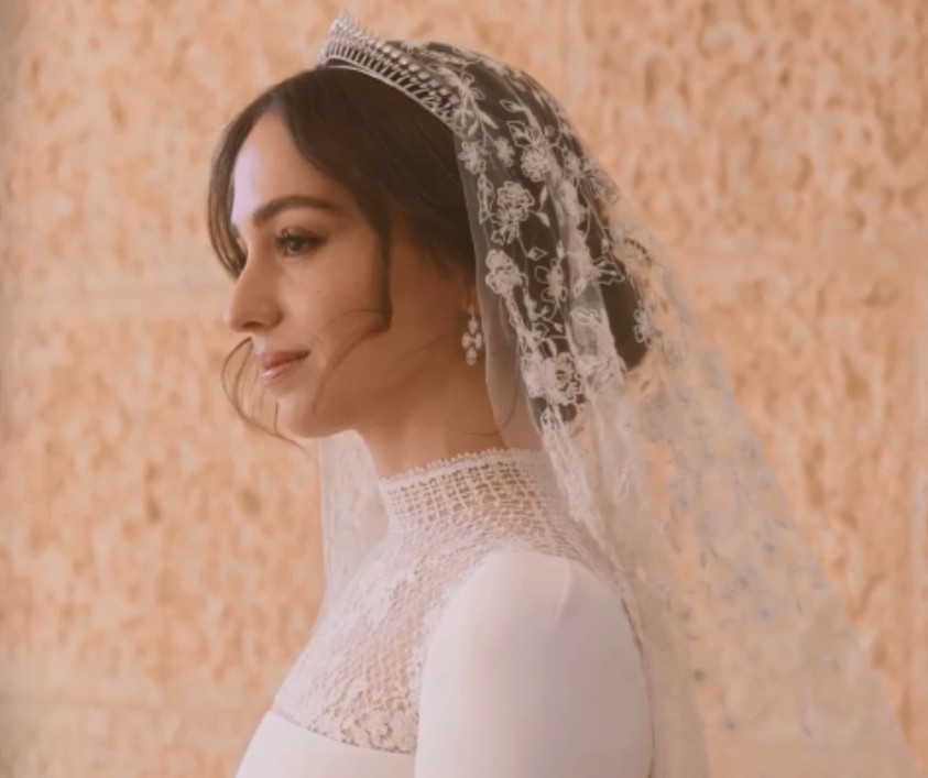 A beleza da princesa Iman no dia do seu casamento