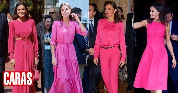 Pink is Letizia's favorite color for spring