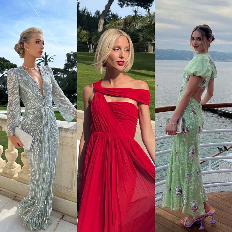 Os elegantes "looks" de Paris Hilton, Olympia da Grécia e Talita Von Fürstenberg no casamento de Sofia Richie