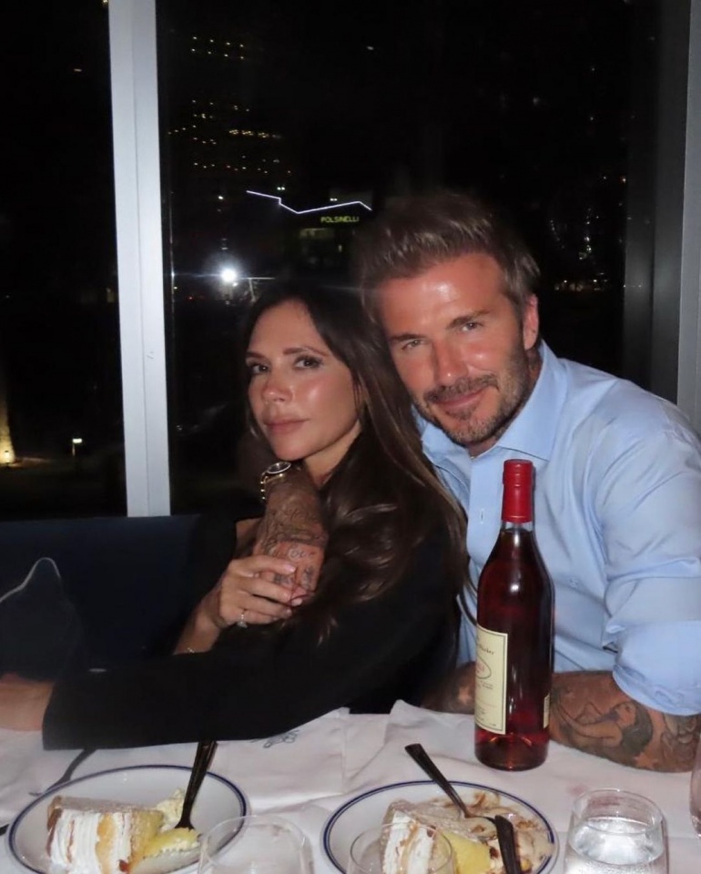 Victoria Beckham declara-se ao marido em dia de aniversário