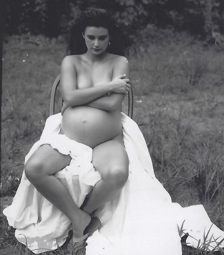 Demi Moore grávida de Rumer