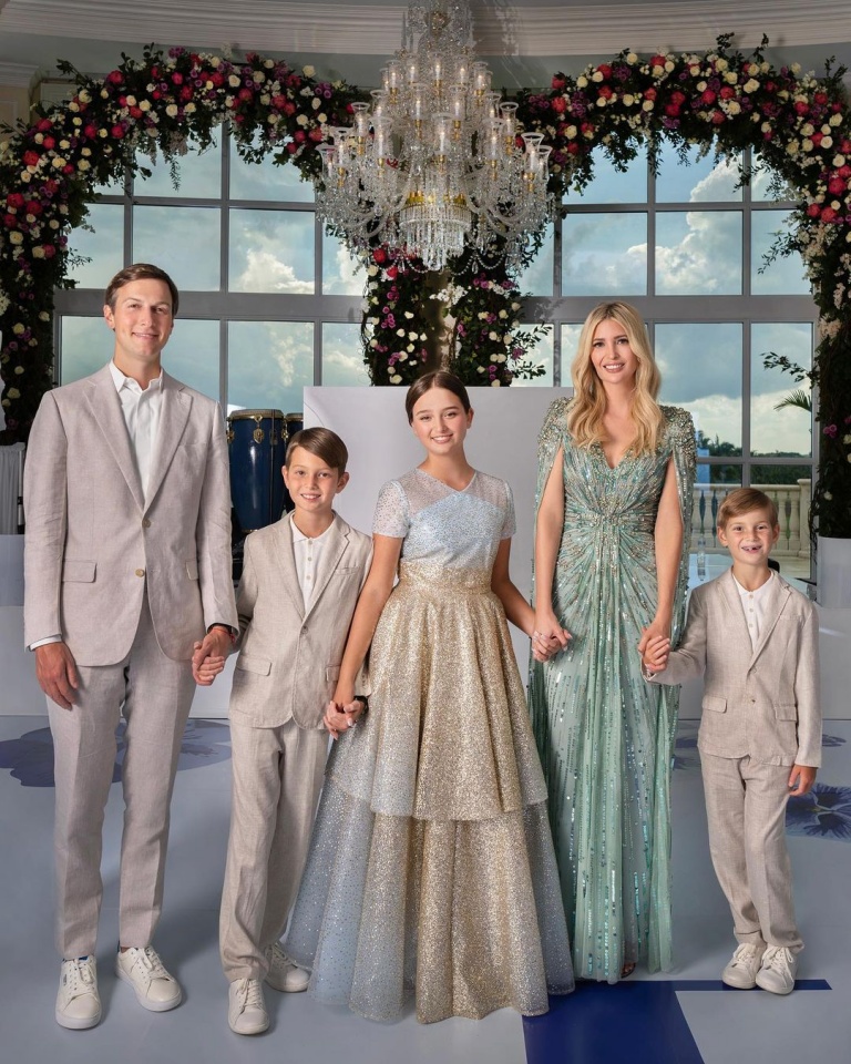 Ivanka Trump brilha em festa familiar com vestido inspirado em Kate Middleton