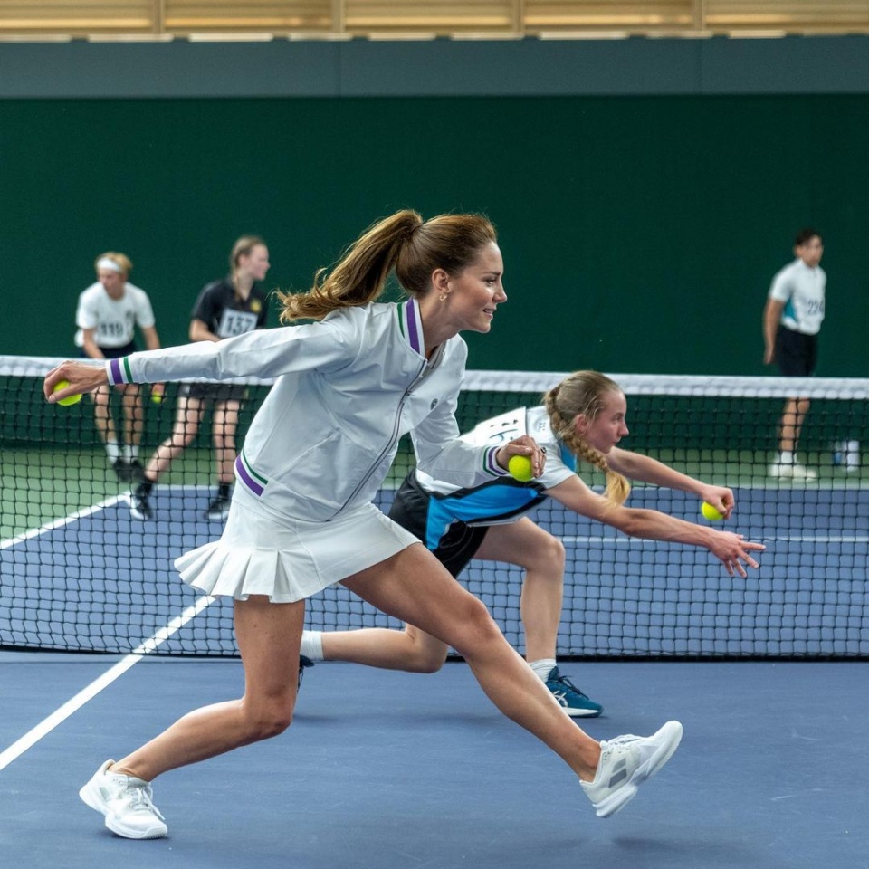 Kate e Roger Federer, uma dupla que nunca se viu no ténis