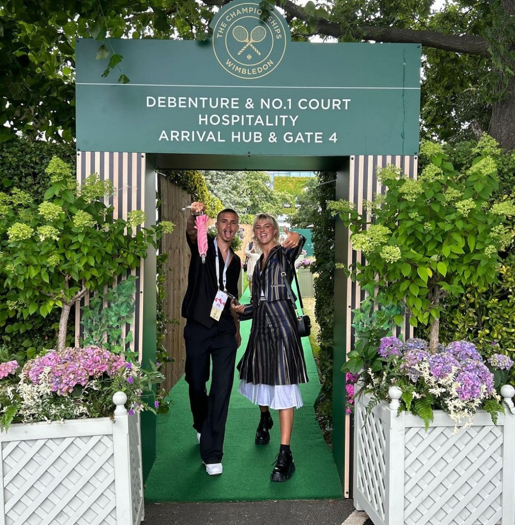 Romeo e Mia divertem-se em Wimbledon
