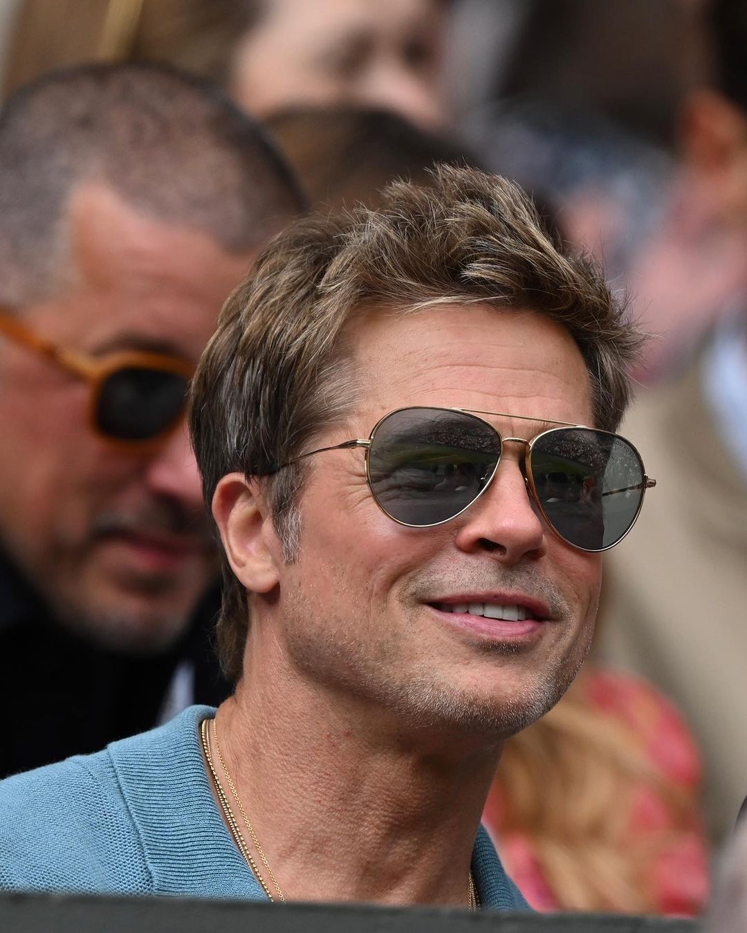 Caras As fotos de Brad Pitt em Wimbledon que já são virais