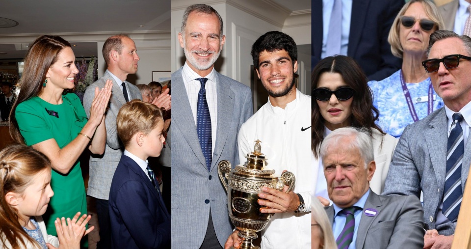 Príncipes, reis e estrelas de Hollywood em Wimbledon