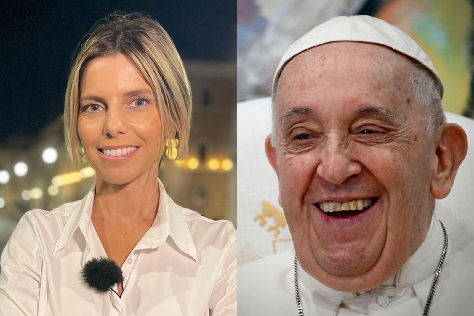 Em pleno voo, o Papa Francisco deseja os parabéns à jornalista Rita Rodrigues
