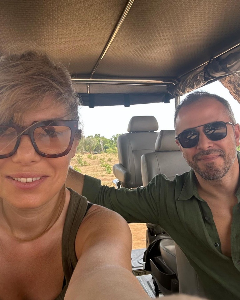 Raquel Strada de férias com o marido no Srilanka