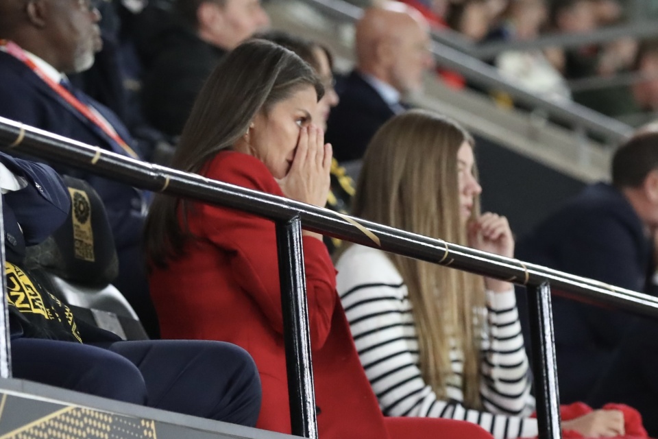 Letizia e a infanta Sofia, as outras "estrelas" da final do Mundial de Futebol Feminino