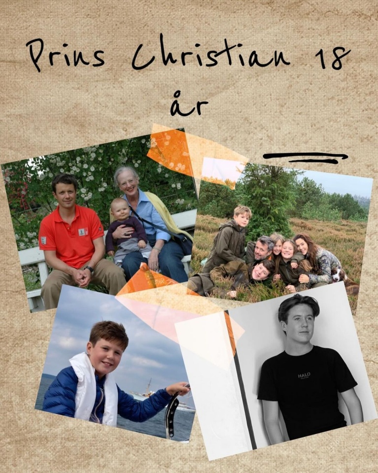Na véspera do 18.º aniversário do príncipe Christian da Dinamarca, família real partilha álbum de fotos privado 