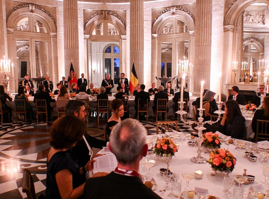 Reis de Bélgica oferecem jantar de gala em honra do presidente Marcelo Rebelo de Sousa 