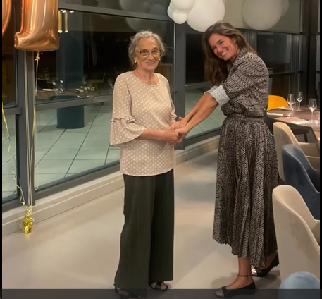 Cláudia Vieira dança com a avó no dia do seu 91.º aniversário