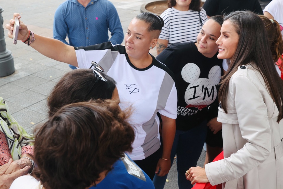 Letizia volta a usar penteado com trança