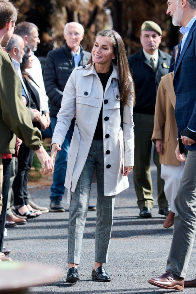 Letizia volta a usar penteado com trança