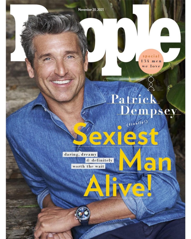 Caras  Patrick Dempsey é o Homem mais 'sexy' do mundo