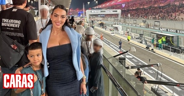 Georgina Rodríguez e Mateo assistem ao Grande Prémio de F1 em Abu Dhabi