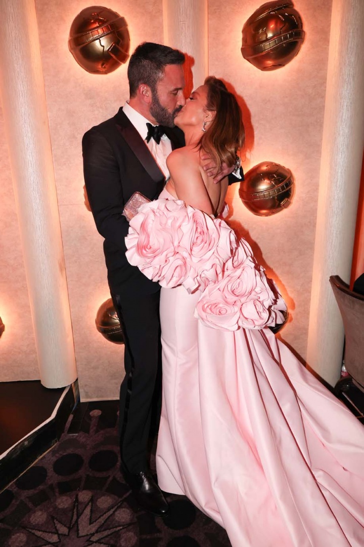 A noite dos Golden Globe Awards foi vivida pelo casal num clima de romance e cumplicidade.