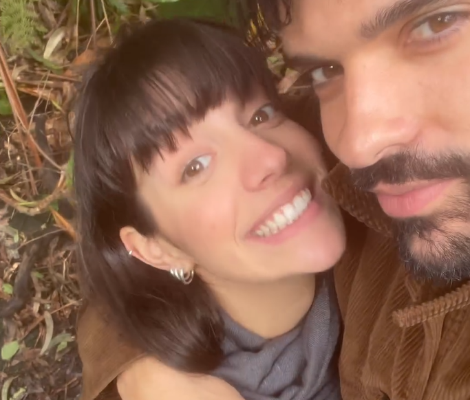 A troca de beijos entre Bárbara Branco e Vítor Silva Costa
