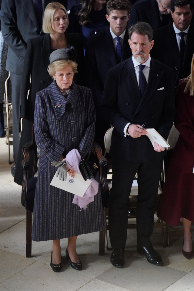 Rainha Camilla preside à homenagem a Constantino II da Grécia, que reuniu a realeza em Londres