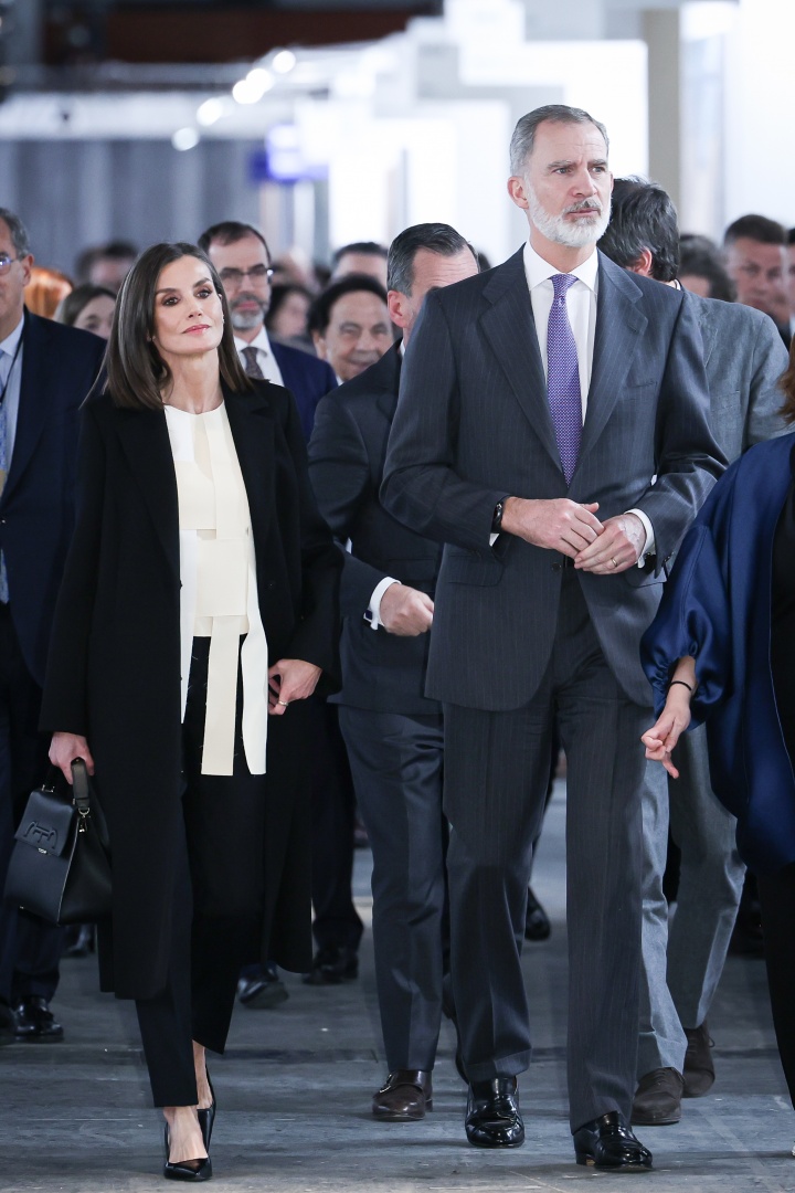 Letizia e Felipe VI inauguram a 43.ª edição da ARCO, em Madrid