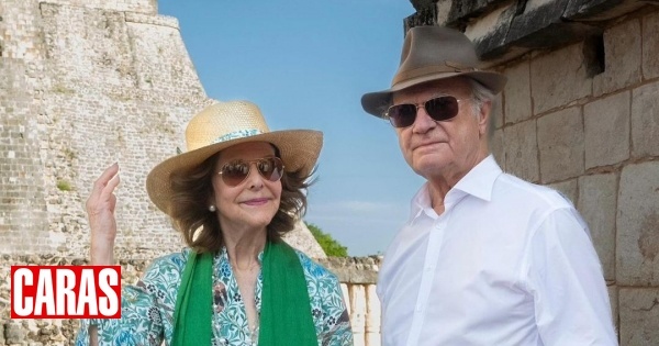 Sílvia e Carlos Gustavo da Suécia descontraídos em visita ao México