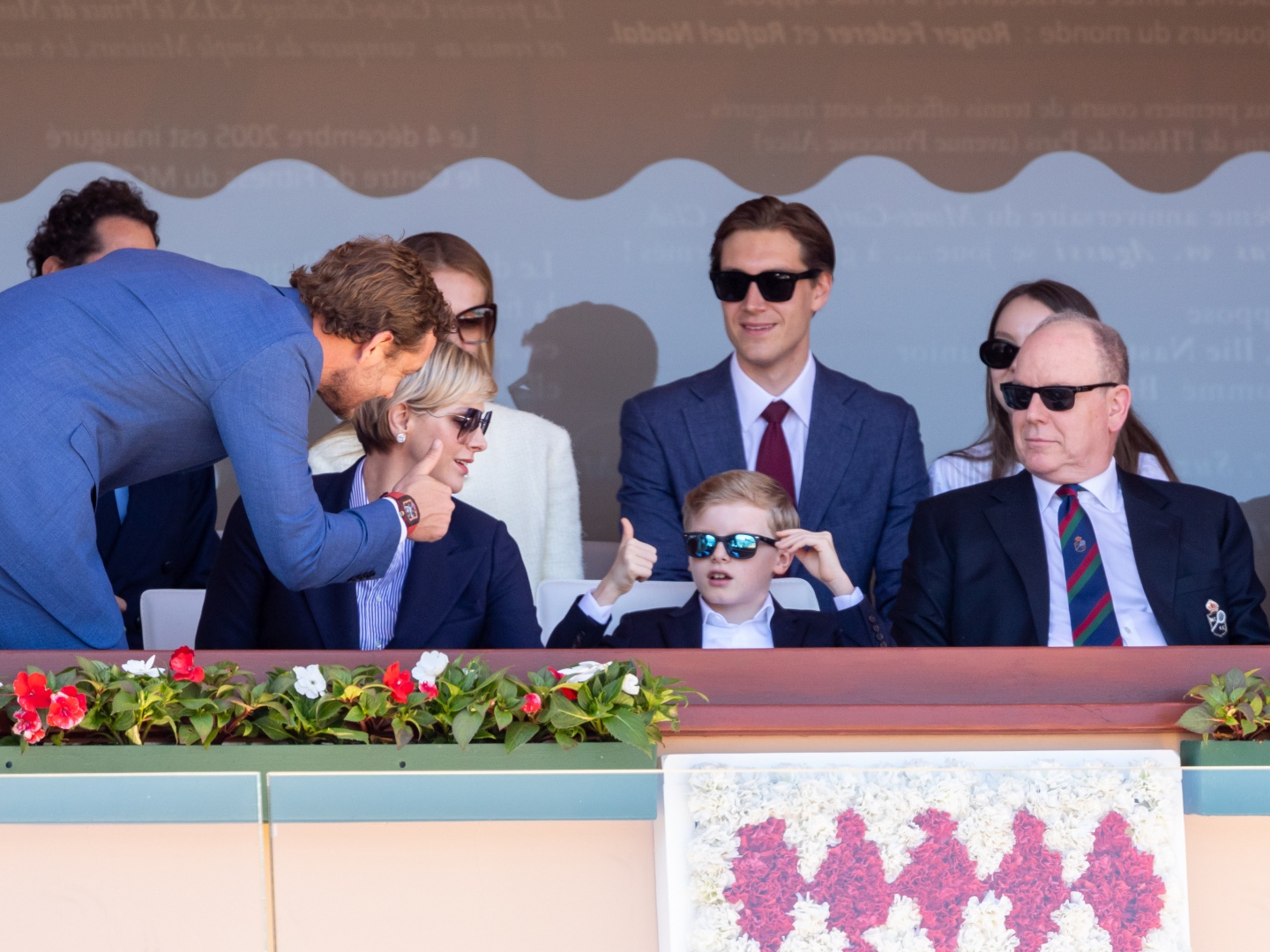 Charlene e Alberto II assistem ao Masters de Monte Carlo apenas com o príncipe herdeiro