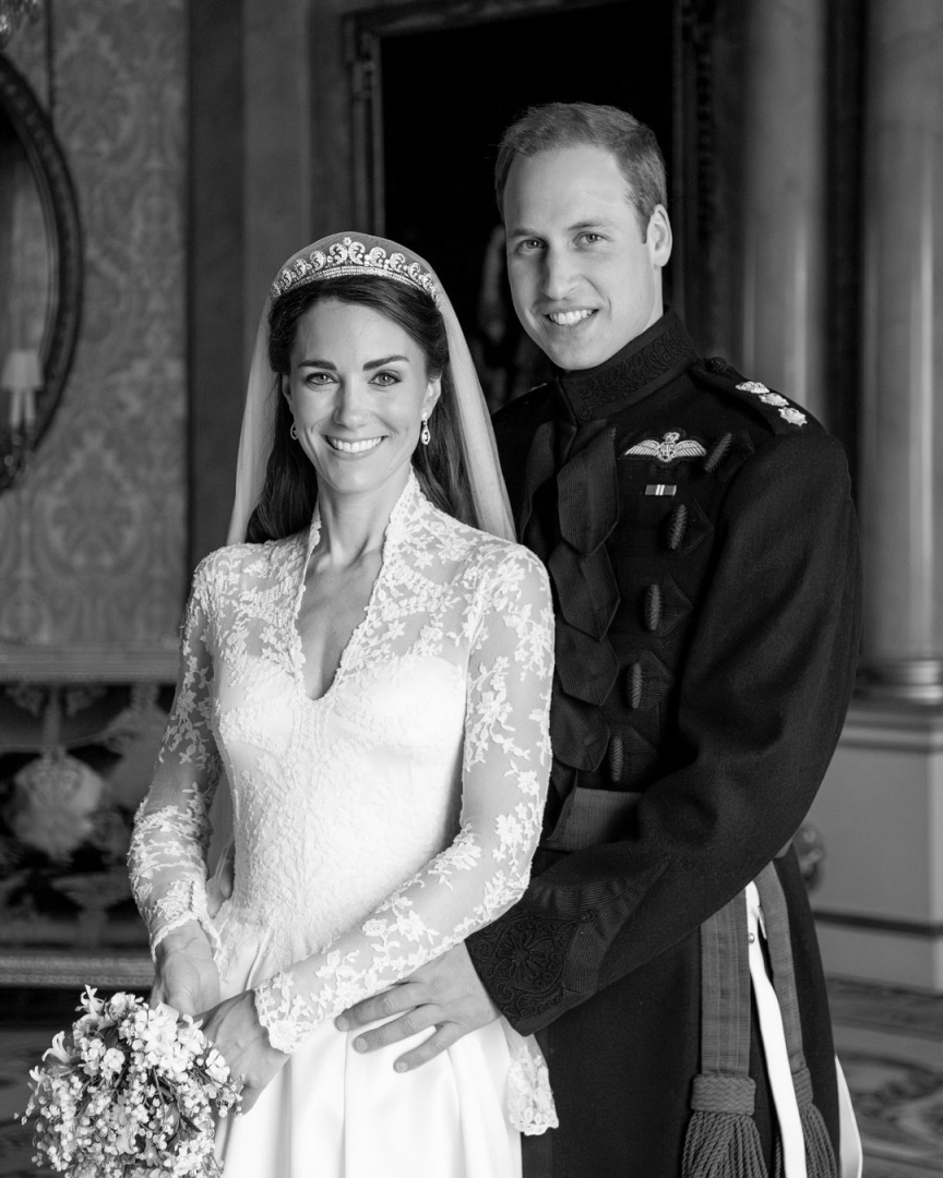 Kate e William divulgam foto inédita do dia do casamento