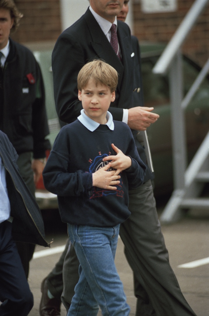 O príncipe William, em 1991
