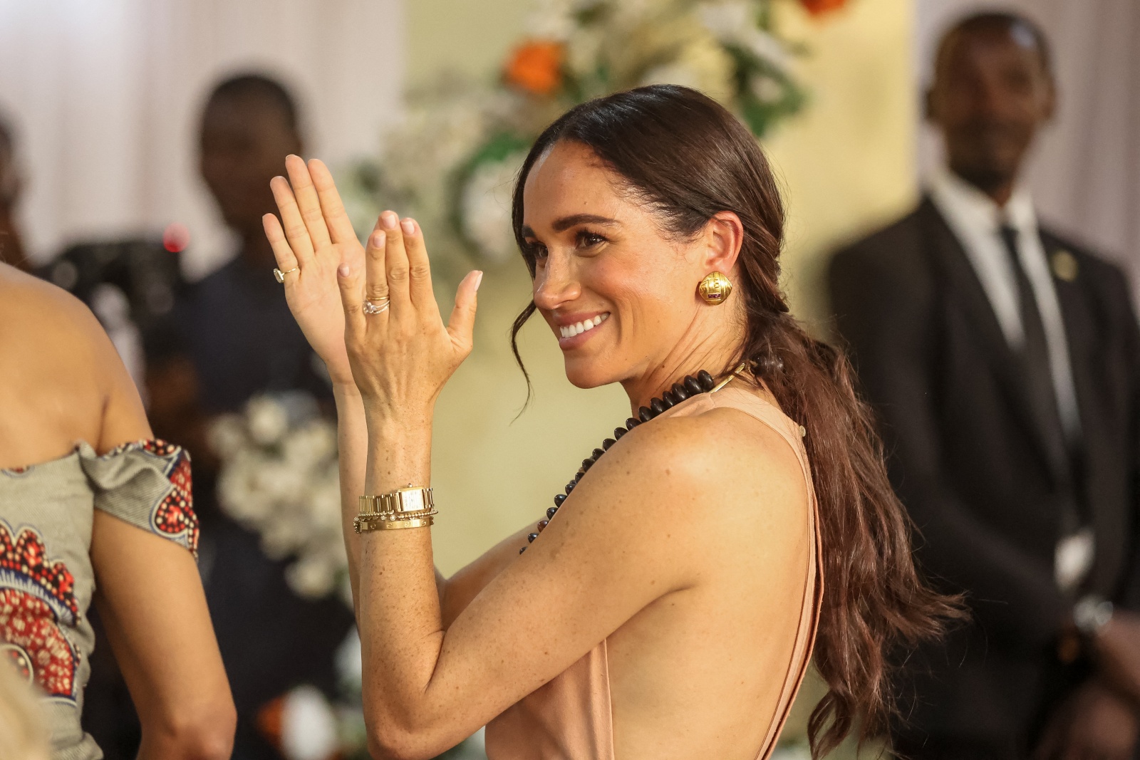 Meghan's bold dress during her visit to Nigeria