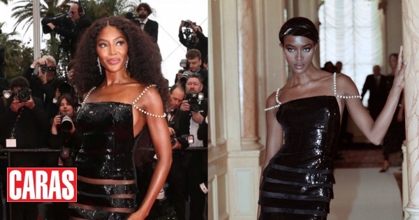 Em Cannes, Naomi Campbell deslumbra com o mesmo vestido Chanel com o qual desfilou em 1996