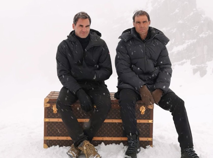 Louis Vuitton junta Roger Federer e Rafael Nadal nos Alpes Italianos