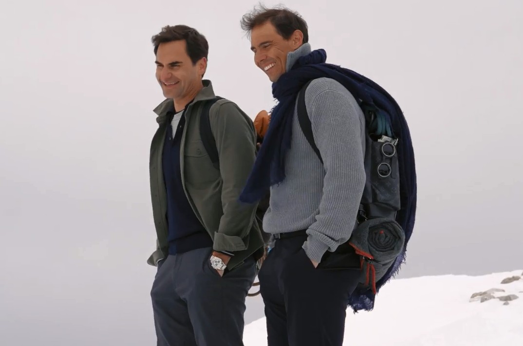 Louis Vuitton junta Roger Federer e Rafael Nadal nos Alpes Italianos