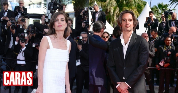 Charlotte Casiraghi e Dimitri Rassam em Cannes, em dias diferentes