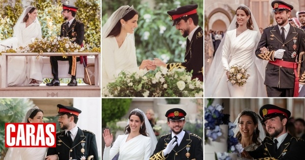 Recorde o dia do casamento dos príncipes Al Hussein e Rajwa da Jordânia
