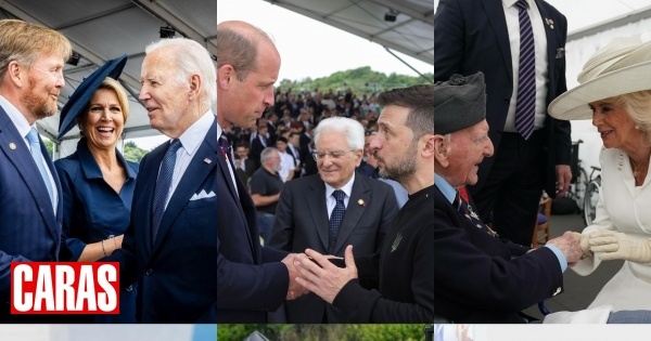 Realeza e chefes de Estado reunidos na Normandia para as celebrações do 80.º aniversário do 
