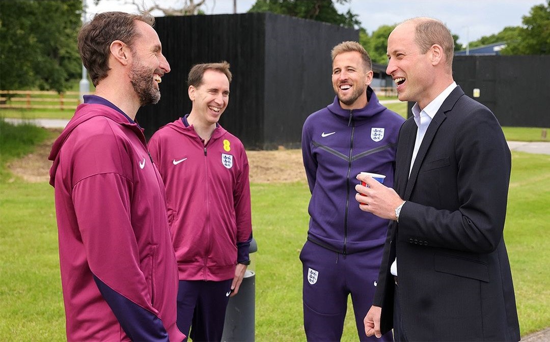 William visita seleção inglesa antes do arranque do Euro 2024 e revela tática do príncipe Louis