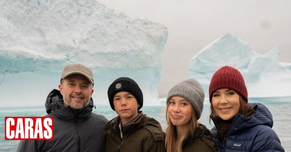 Reis da Dinamarca visitam Gronelândia com os filhos mais novos