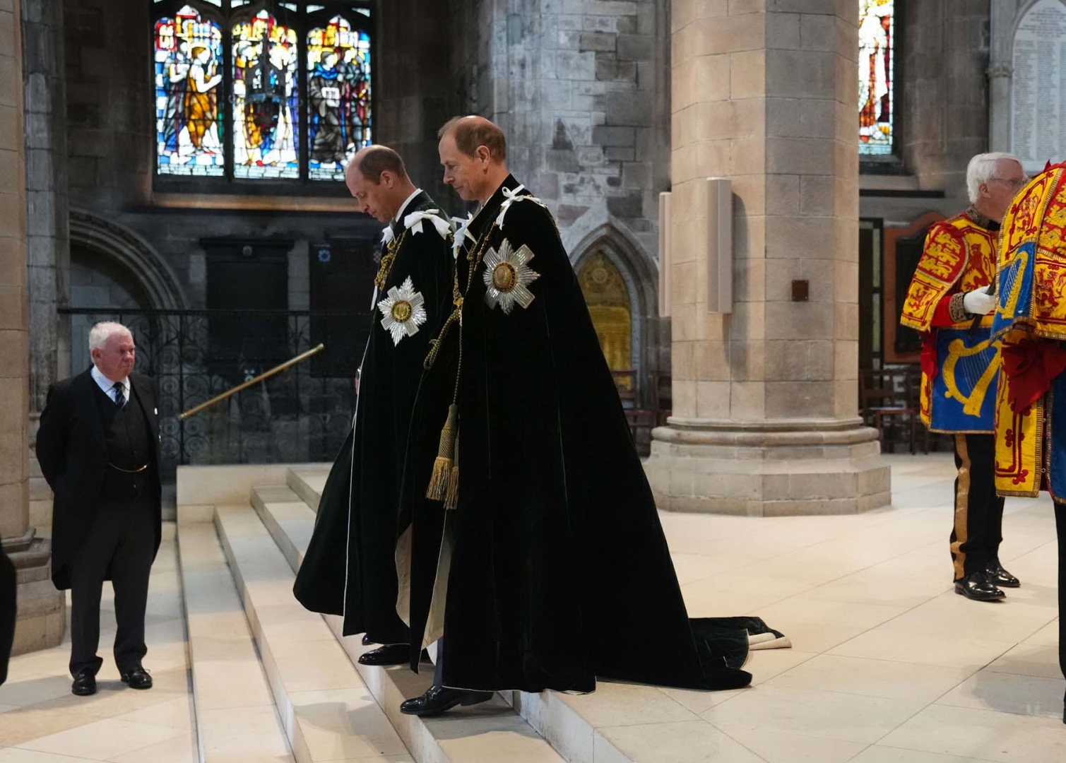 Família real inglesa assiste à cerimónia do Cardo, em Edimburgo