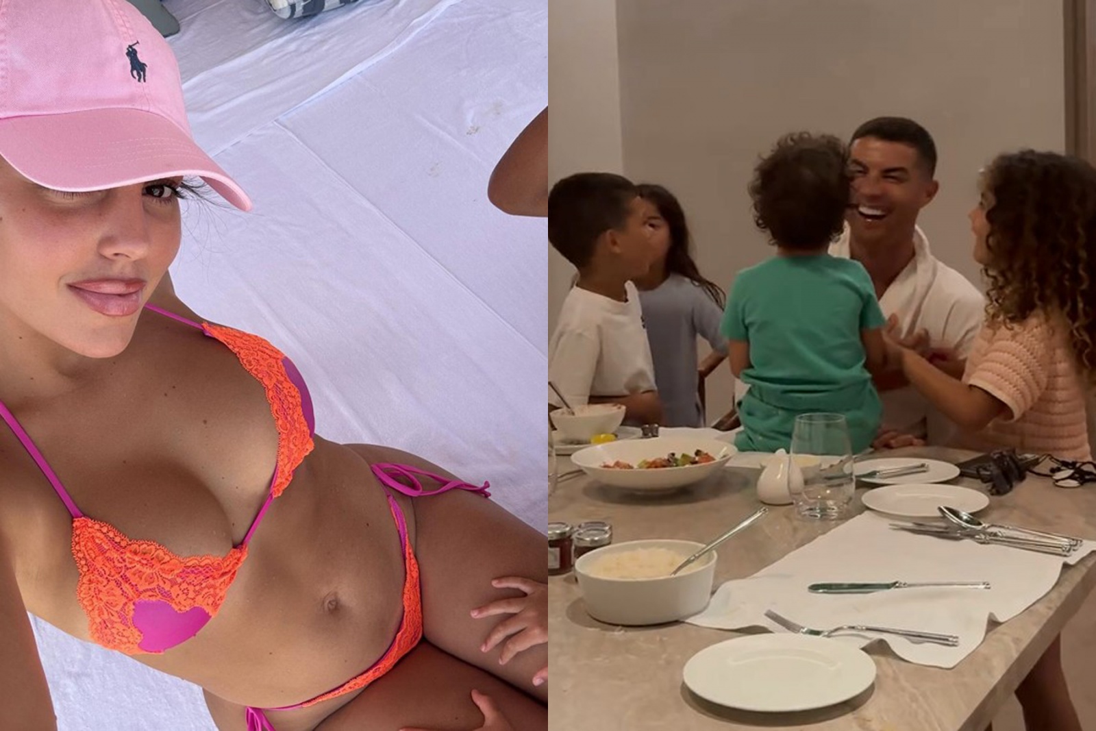 Depois do Euro, Cristiano Ronaldo diverte-se com Georgina e os filhos